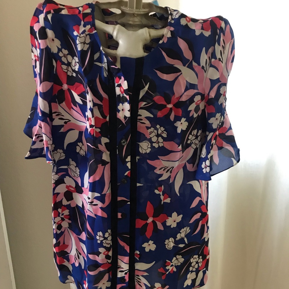 Draper James Bellamy Silk Blouse Size 0